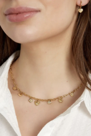 BEDELKETTING LITTLE HEARTS - GOUD