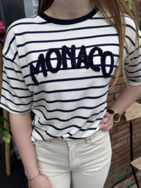 TSHIRT MONACO - BLAUW