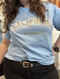 TSHIRT CALIFORNIA - BLAUW