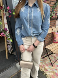 BLOUSE NORAH - BLAUW