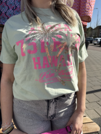 TSHIRT HAWAÏ - GROEN