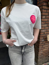 TSHIRT GOOD VIBES - WIT