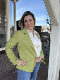 BLAZER MET STRASS - GROEN