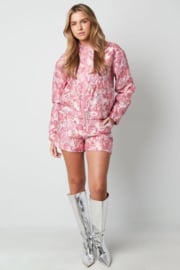SHORT FLOWER FUSION - ROZE