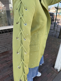 BLAZER MET STRASS - GROEN