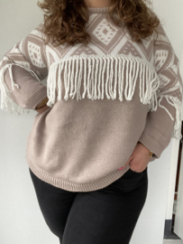 TRUI BOHO FRINGE - TAUPE