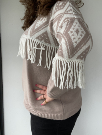 TRUI BOHO FRINGE - TAUPE