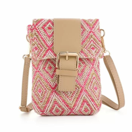 TELEFOON TASJE - FUCHSIA