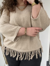 TRUI MET FRANJES - BEIGE