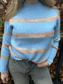 TRUI MET STREPEN - BLAUW
