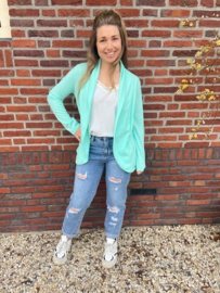 BASIC BLAZER - TURQUOISE