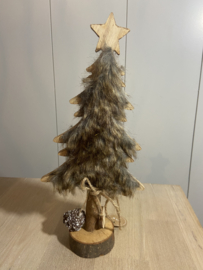 KERSTBOOMPJE BONT BRUIN