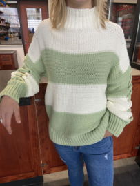 TRUI STRIPED - ECRU/MINT