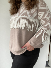 TRUI BOHO FRINGE - TAUPE