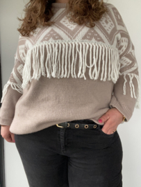 TRUI BOHO FRINGE - TAUPE