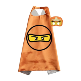 Ninjago cape en masker - Oranje/goud - Lloyd