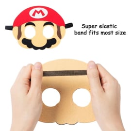 Super Mario maskers - 8 stuks - Mix