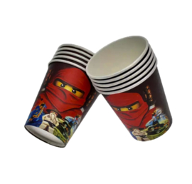 Papieren Ninjago bekertjes - 10 stuks