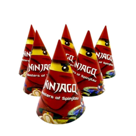 Ninjago hoedjes van papier- 6 stuks