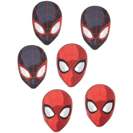 Set van 6 kartonnen Spiderman maskers