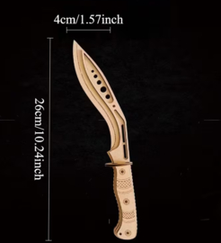 3D Houten Puzzel Messen