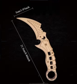 3D Houten Puzzel Messen