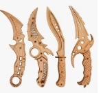 3D Houten Puzzel Messen