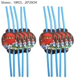 Ninjago rietjes - 1o stuks