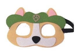 Paw Patrol maskers van vilt - 8 stuks