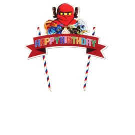 Ninjago taart versiering