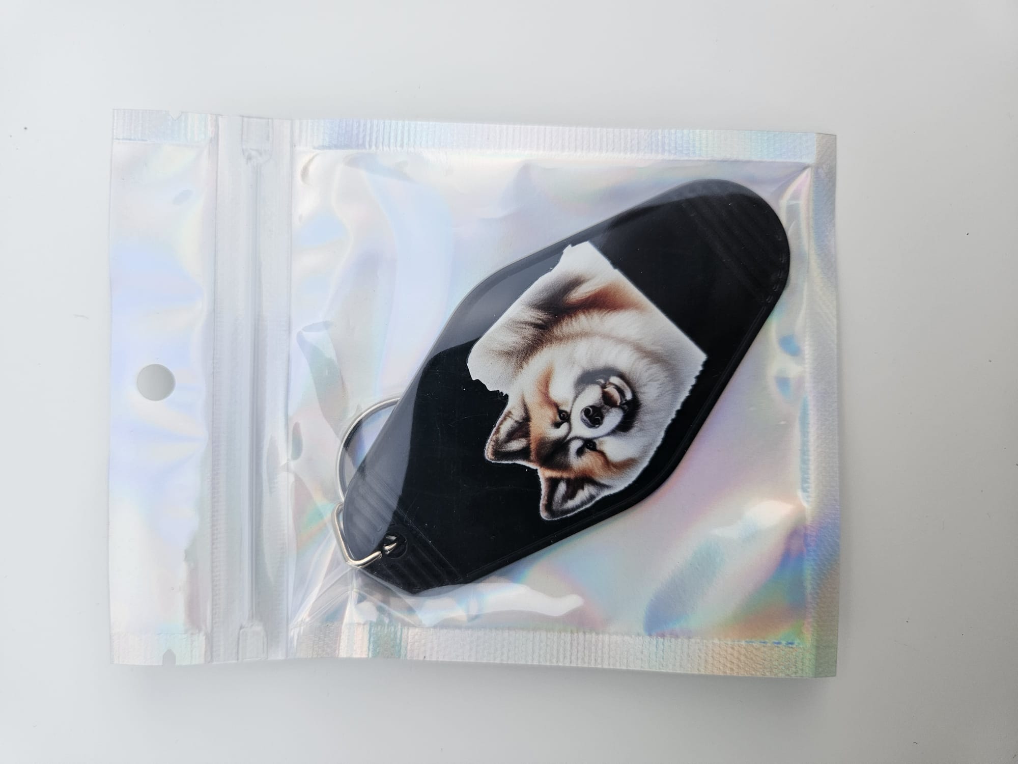Mooie handgemaakte sleutelhanger met Chow Chow