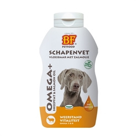 BF PETFOOD VLOEIBAAR SCHAPENVET MET ZALMOLIE 250 ML