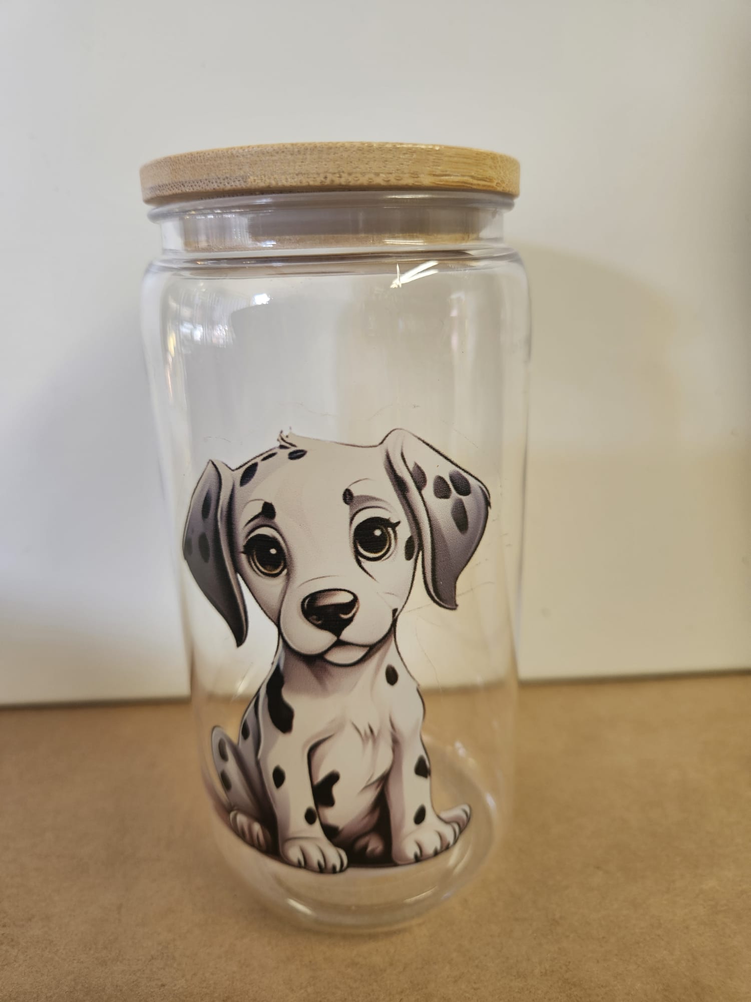 Mooie handgemaakte plastic drinkbeker met Dalmatiër