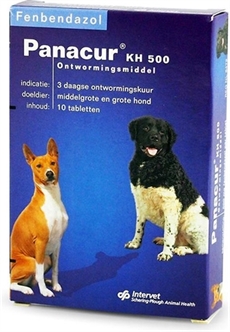 PANACUR HOND / KAT 500 MG 10 TABLET