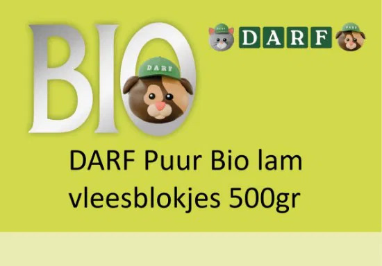 Darf BIO Puur Lam blokjes blokjes 500 gr