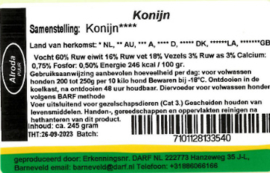 Alroda Konijn 245gr