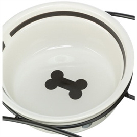 Trixie voerbak Food keramiek wit/zwart