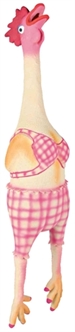 TRIXIE KIP IN BIKINI MET DIERENGELUID LATEX / POLYESTERVLIES 48 CM