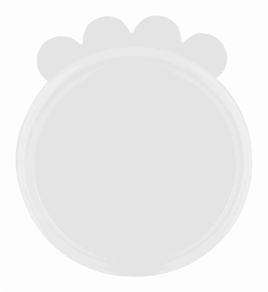 TRIXIE DEKSEL VOOR BLIK SILICONE TRANSPARANT 10,6 CM per stuk