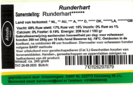 Alroda Puur BIO Runderhart 245gr