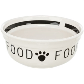 Trixie voerbak Food keramiek wit/zwart
