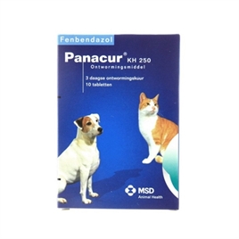 PANACUR HOND / KAT 250 MG 10 TABLET