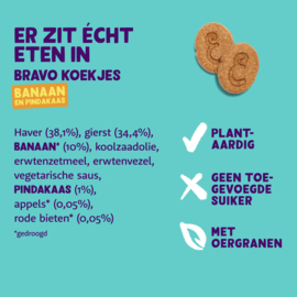 Koekjes met Banaan en Pindakaas