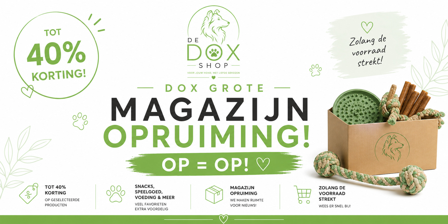 Grote magazijnopruiming