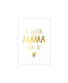 Mini kaart | De liefste mama ben jij (A7)