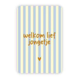 Enkele kaart | Welkom lief jongetje