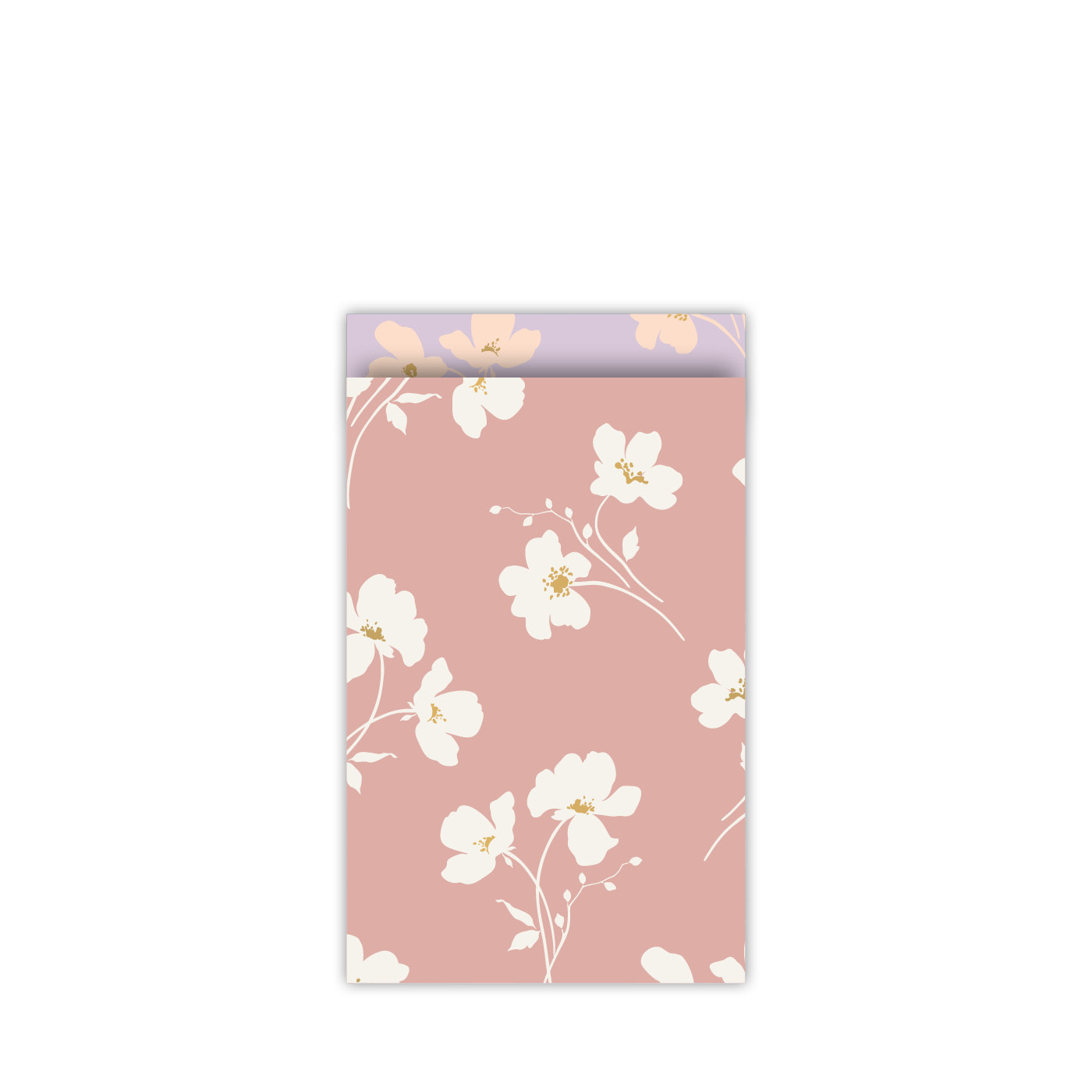 Cadeauzakje |  Classic flowers fall - Roze - 12 x 19 cm