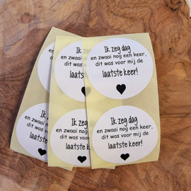 Stickers | Zwaaien| 10 stuks