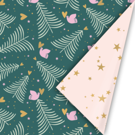 X-mas | Peaceful Pines Groen | 50 cm