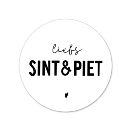 Sint | Cadeaustickers liefs Sint en Piet (5st)